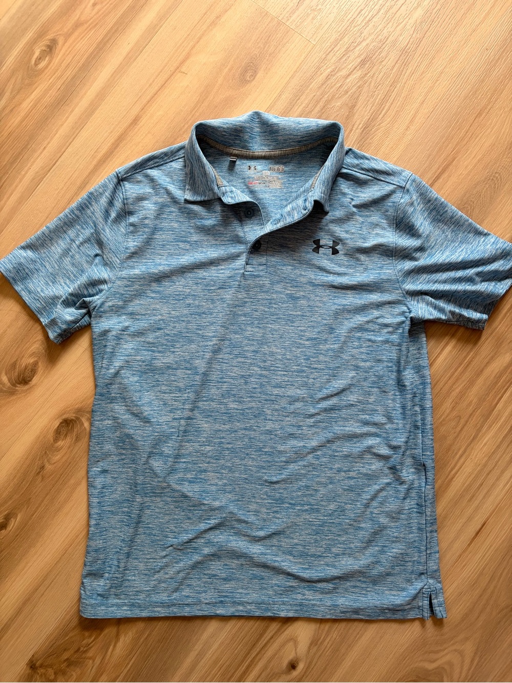 Under Armour Men's Heathered Sky Blue Polo
